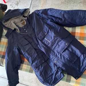 Blue Mens Winter Coat. 4x